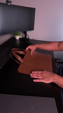 Pasta Maleta Bolsa Capa Case Porta Notebook Couro Costurado 13 15 17 Polegadas Computador Mousepad