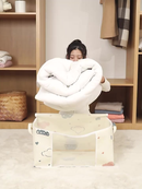 [75L] Caixa Saco Organizador Cobertor Casaco Guarda Roupa Ecológico Anti-Poeira Umidade Insetos Multiuso. OG-121-BC