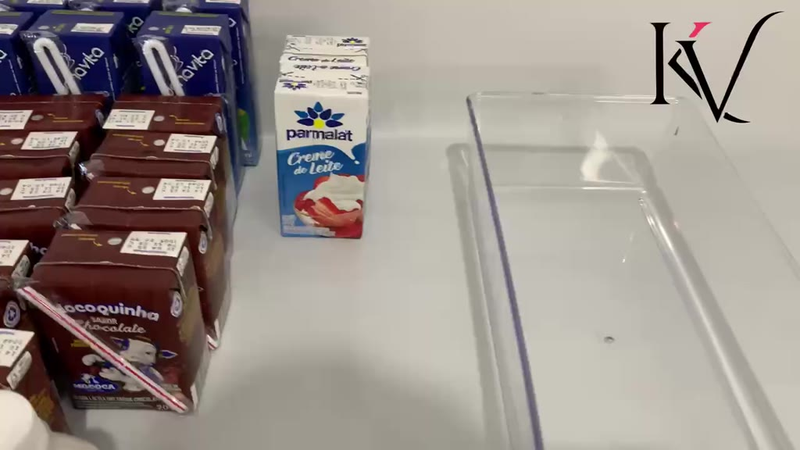 kit 3 peças Organizador de Geladeira Modular Acrílico Cozinha Gaveta Guarda Latas