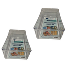 kit 3 peças Organizador de Geladeira Modular Acrílico Cozinha Gaveta Guarda Latas