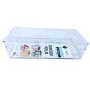 kit 3 peças Organizador de Geladeira Modular Acrílico Cozinha Gaveta Guarda Latas