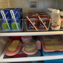 kit 3 peças Organizador de Geladeira Modular Acrílico Cozinha Gaveta Guarda Latas