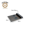 Esteira porta controle com porta copo em mdf apoio de braço de sofá