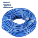 Cabo De Rede Azul Internet Lan CAT5 Patch Cord Pc Notebook Roteador Smart Tv Vídeo Game