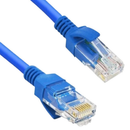 Cabo De Rede Azul Internet Lan CAT5 Patch Cord Pc Notebook Roteador Smart Tv Vídeo Game