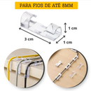 KIT Clips Fixador Organizador de Fios e Cabos Autoadesivo TOP