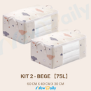 Caixa Organizadora 75L em TNT – Multiuso Anti-Poeira e Umidade