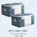 Caixa Organizadora 75L em TNT – Multiuso Anti-Poeira e Umidade