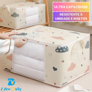[75L] Caixa Saco Organizador Cobertor Casaco Guarda Roupa Ecológico Anti-Poeira Umidade Insetos Multiuso. OG-121-BC