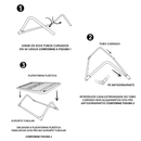 Apoio para os Pés Ergonômico Inclinável com Antiderrapante Escritório Home Office Nr17