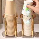 Suporte Para Copos Acrílico Descartável Chá Água Prateleira Com Canecas De Pau Mais Longo Organizado