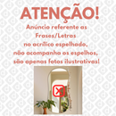 Frases Decorativas Acrílico Espelhado Melhor Investimento Você só vence Apaixone-se Provérbios