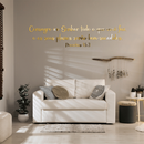 Frases Decorativas Acrílico Espelhado Melhor Investimento Você só vence Apaixone-se Provérbios