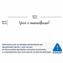 Frases Decorativas em Acrílico Espelhado – Letras com Efeito Espelho