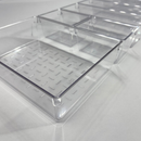 Kit 18 Organizadores Multiuso Modular Gavetas Acrilico Quadrado
