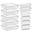 Kit 11 Organizadores de Gaveta Modular em Acrílico – Multiuso