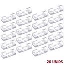 Kit Clips Organizadores de Fios e Cabos Autoadesivos – 20 ou 40 Peças