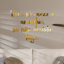 Frases Decorativas Acrílico Espelhado Melhor Investimento Você só vence Apaixone-se Provérbios