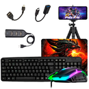 Kit Gamer para Celular com Teclado e Mouse RGB – One Hand ou Completo