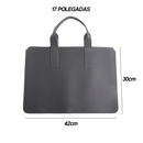 Pasta Maleta Bolsa Capa Case Porta Notebook Couro Costurado 13 15 17 Polegadas Computador Mousepad