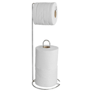 Suporte Porta Papel Higiênico P/chão Papeleiro Banheiro Suporte Rolo Cromado Preto Branco
