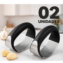 Kit 1 A 3 Espremedores de Alho Manual Inox Amassador