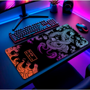 Mouse Pad RGB Grande Gamer Mousepad Personalizado Apoio Ergonômico Para Escritorio Alta Resolução Varias Estampas