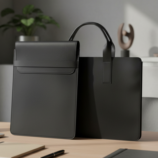 Pasta Maleta Bolsa Capa Case Porta Notebook Couro Costurado 13 15 17 Polegadas Computador Mousepad