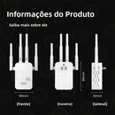 Repetidor WiFi 1200 Mbps 110V/220V Ultra Rápido Sinal Forte rede sem fio Amplificador De Sinal G8
