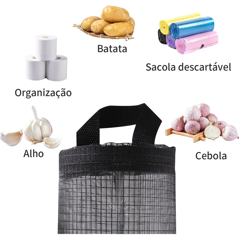 Organizador de sacolas de compras/Dispenser/Bolsa Organizadora De Plástico Para Armazenamento De Sacolas De Cozinha