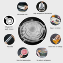 12 Peças Tampas Panela Silicone Universal Reutilizável Elástica Tampas Silicone Rotundidade