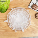 12 Peças Tampas Panela Silicone Universal Reutilizável Elástica Tampas Silicone Rotundidade