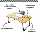 Mesa P/ Notebook Suporte Dobrável Cama Sofá Trabalho Laptop Home Office