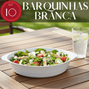 Kit com 5 ou 10 Petisqueiras Barquinha Plástica para Servir Petiscos, Churrasco e Festas