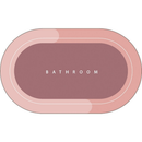 Tapete para Banheiro Antiderrapante Absorvente de Secagem Rápida 60x40cm