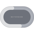 Tapete para Banheiro Antiderrapante Absorvente de Secagem Rápida 60x40cm