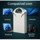 Mini Pendrive original – Chaveiro Metálico USB 2.0 (4GB/8GB/16GB/32GB/64GB/128GB)
