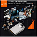 Mini Pendrive original – Chaveiro Metálico USB 2.0 (4GB/8GB/16GB/32GB/64GB/128GB)