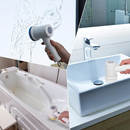 Kit escova Eletrica de Limpeza 5 em 1 Sem Fio Limpador Multiuso Pratico Para Cozinha Banheiro prático & REFIL De Escova